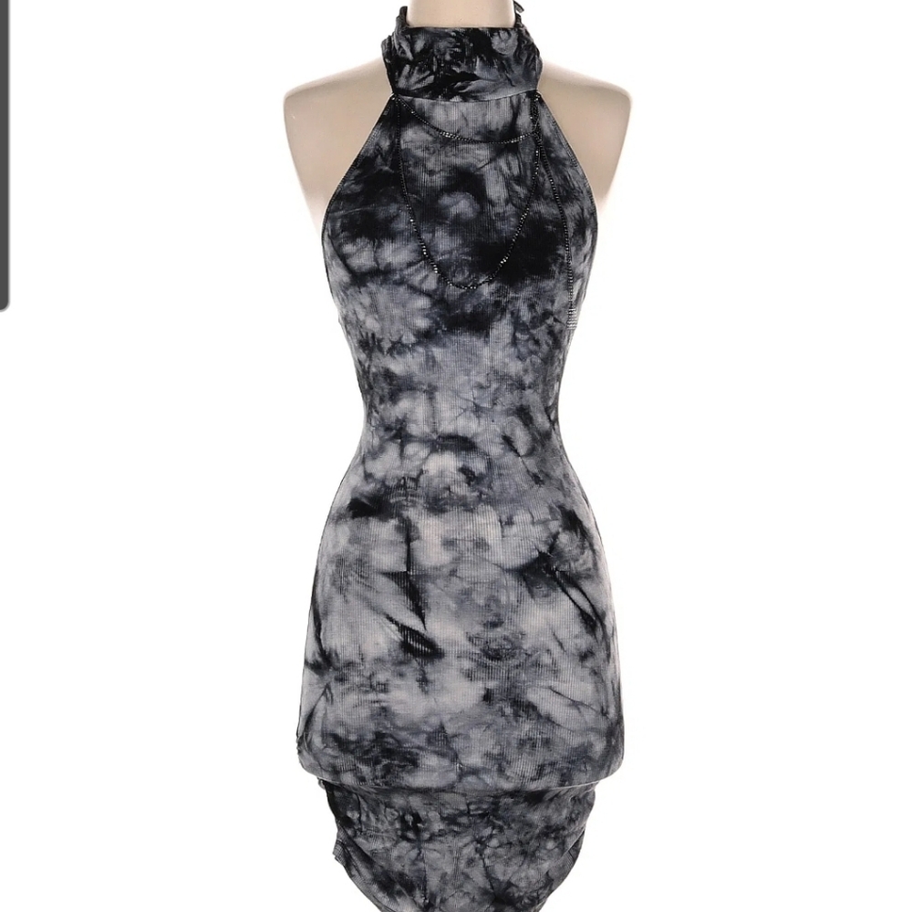 Tie Dye Open Back Dress